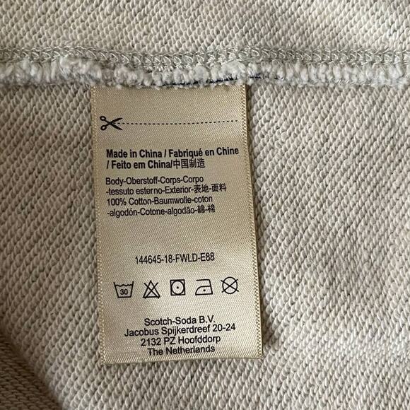 Scotch & Soda Ams Blauw All-Over Print Longline Sweatshirt Women's Size  S - Picture 8 of 11